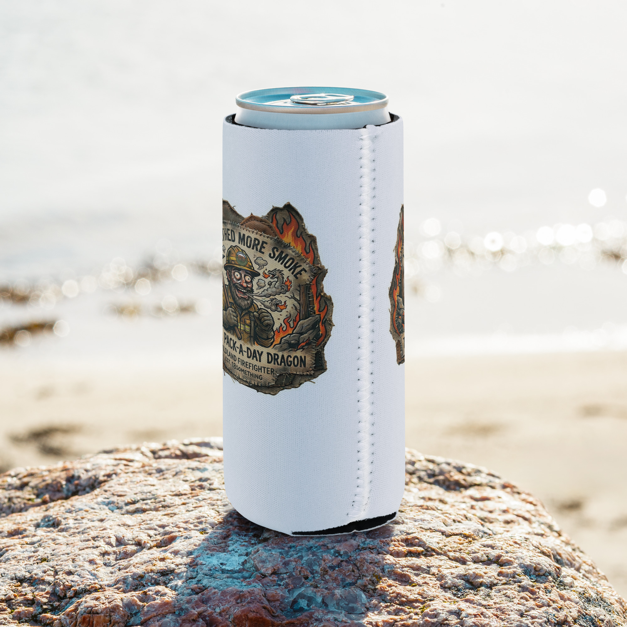 "Pack a Day Dragon" Can cooler