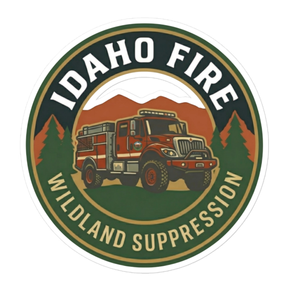 Idaho Fire Wildland Suppression Kiss-Cut Sticker