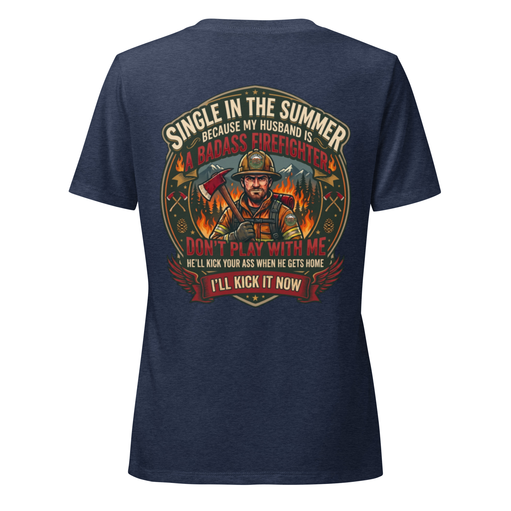 "Badass Wife" Women's Wildland Fire Tee - Image 9