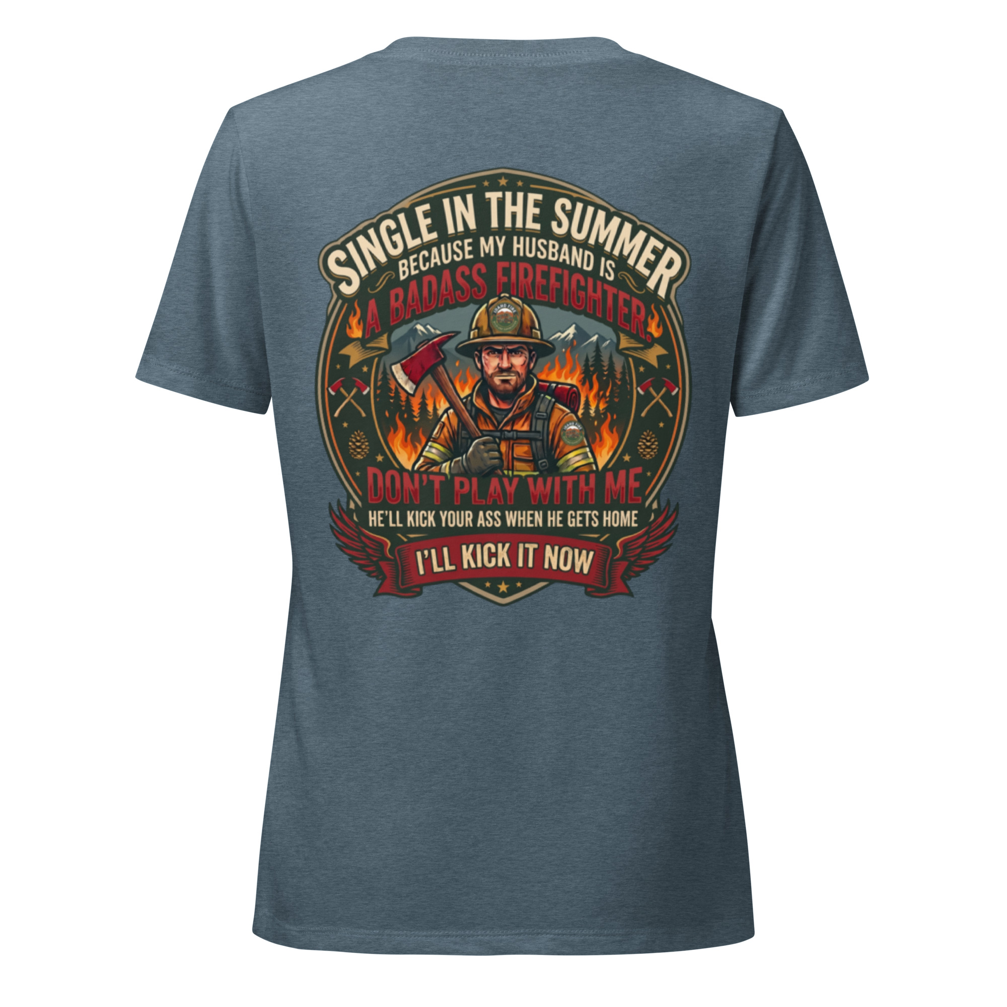 "Badass Wife" Women's Wildland Fire Tee - Image 11