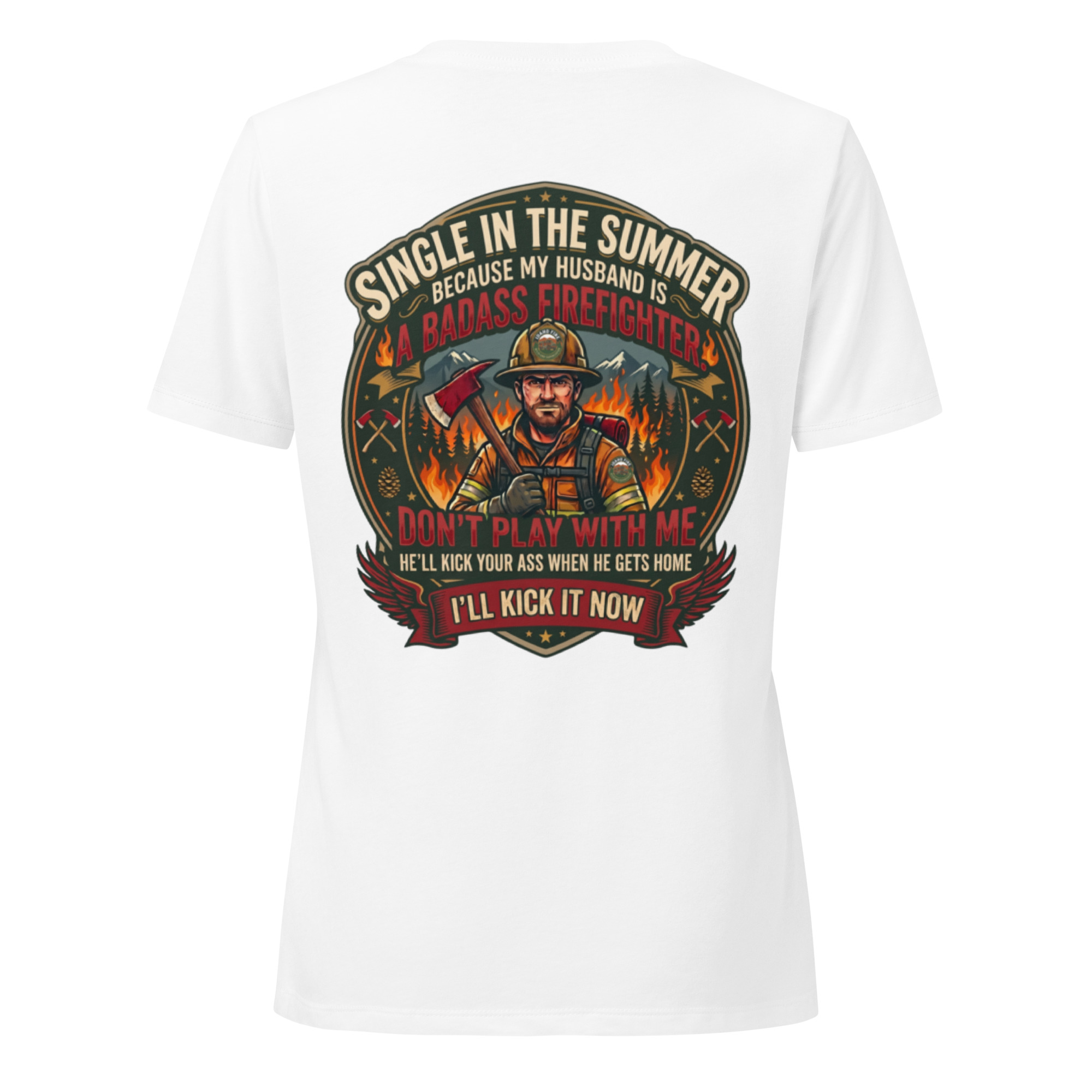 "Badass Wife" Women's Wildland Fire Tee - Image 12